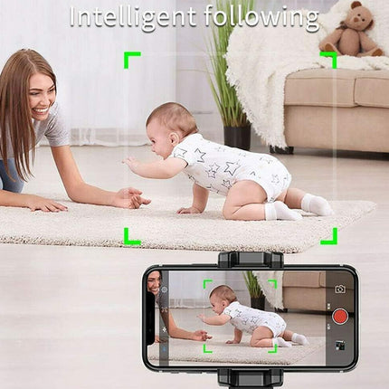 360° AI Tracking Phone Gimbal Hands-Free with Facial Recognition, Gesture Control, No App or Bluetooth Needed, 1.6m Tripod, 2400mAh Battery