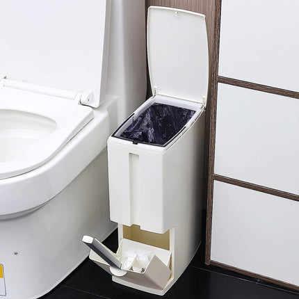 Rubbish Bin Toilet Brush Holder | NZ Sale