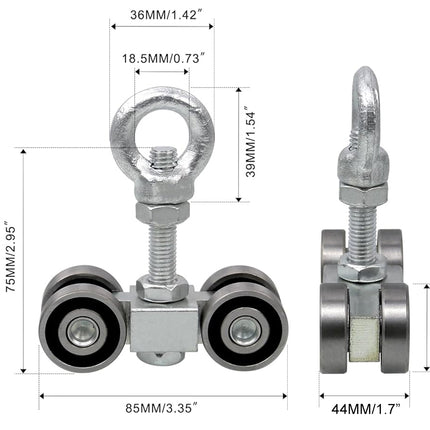 4 Wheel Unistrut Trolley Rollers | NZ Sale