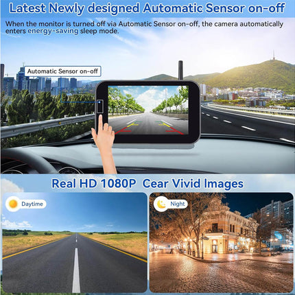 Solar Wireless Reversing Camera 2 Cams 1080P | NZ Sale