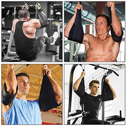 Hanging Ab Straps Heavy Duty Core Training Pull Up Bar Hook | NZ Sale