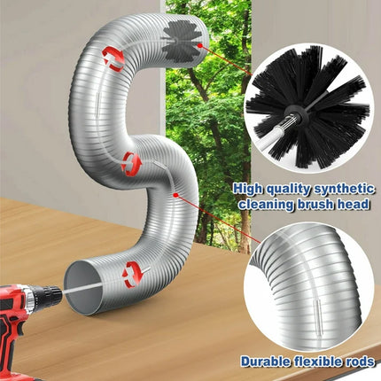 Dryer Duct & Chimney Cleaning Brush Kit | NZ Sale
