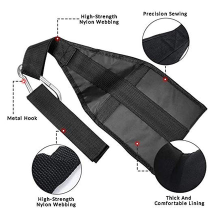 Hanging Ab Straps Heavy Duty Core Training Pull Up Bar Hook | NZ Sale