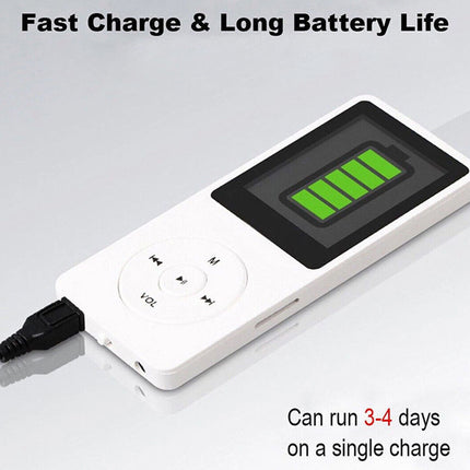 White electronic device with battery indicator on a gray background