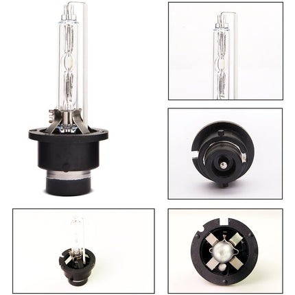 Car headlight bulb with close-up details on a white background