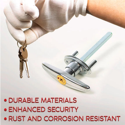 Garage Door Lock Kit Universal T Handle | NZ Sale