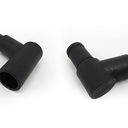 Two black vacuum attachment nozzles on a white background