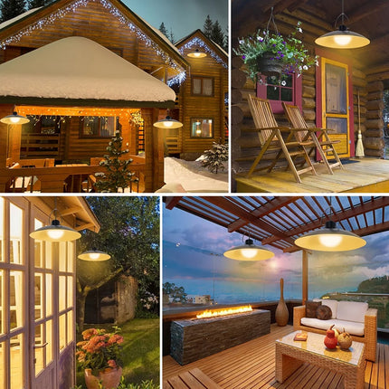 Collage of images showing a cozy cabin interior with wooden furniture and outdoor views.