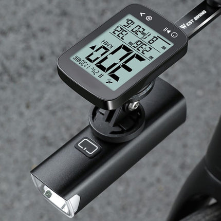 GPS Bike Computer Wireless 5-Star Positioning IP67 Waterproof, 2.4" Anti-Glare LCD, Tracks Speed Altitude Slope and Distance, 700mAh Battery