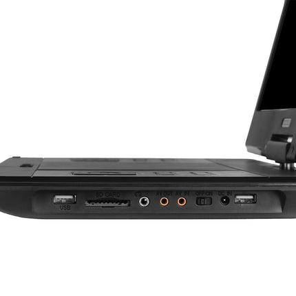 Laptop with ports on a white background
