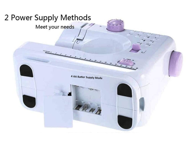 White electronic device with battery compartment labeled '4 AA Battery Supply Mode' on a white background.