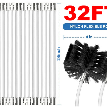 Dryer Duct & Chimney Cleaning Brush Kit | NZ Sale