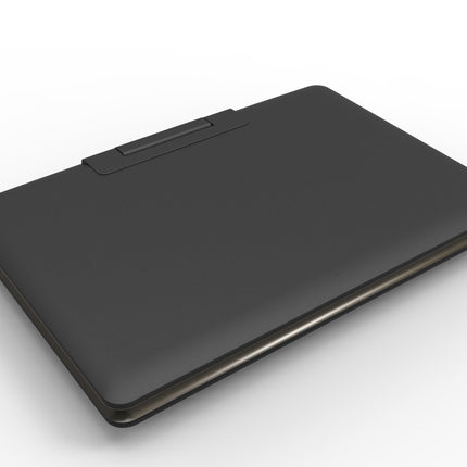 Black tablet case on a white background