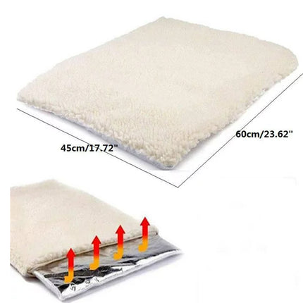 Beige pillow with measurements and a diagram showing its thickness.