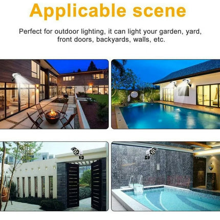 Outdoor lighting solution for gardens, yards, front doors, backyards, walls, and pools.