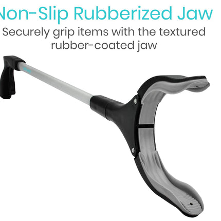 Grip tool with non-slip rubberized jaw on a white background