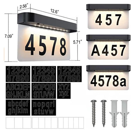 Solar House Numbers | NZ Sale