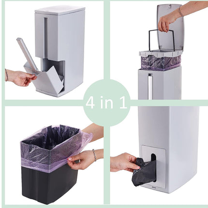 Rubbish Bin Toilet Brush Holder | NZ Sale