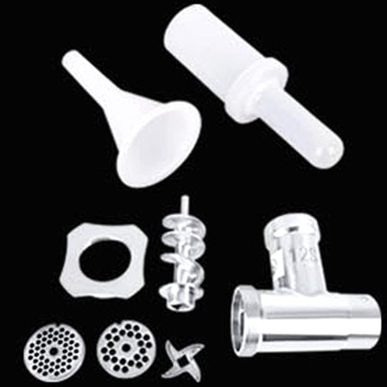 Set of clear plastic components on a black background