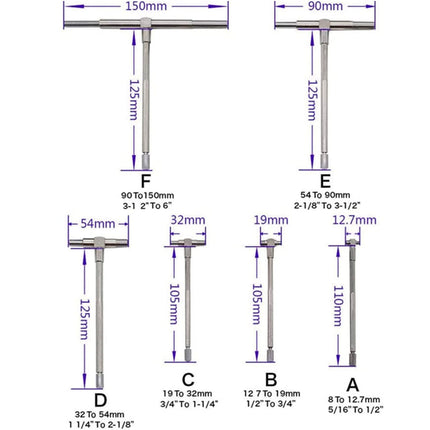 Telescopic Gauge Set 6 Pcs | NZ Sale