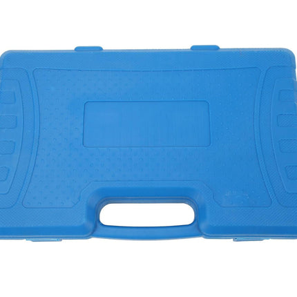 Blue tool case on a white background