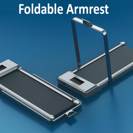 Foldable armrest on a blue background with 'Foldable Armrest' text.