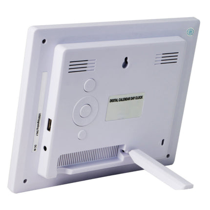 Digital photo frame with stand on a white background