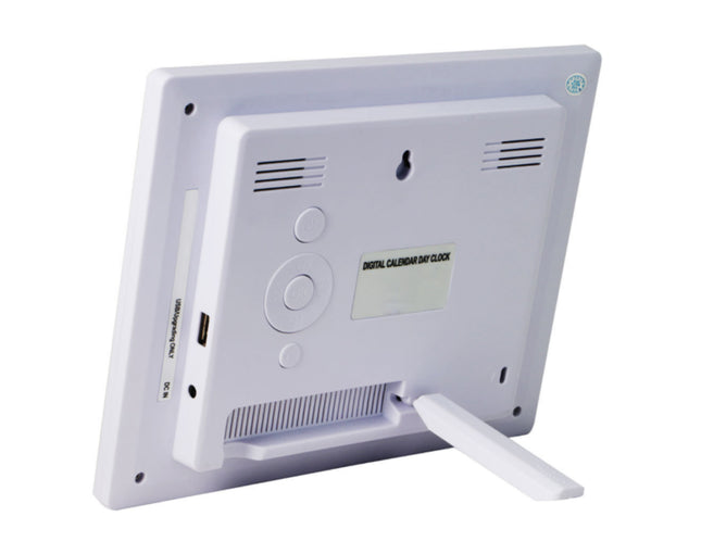 Digital photo frame with stand on a white background