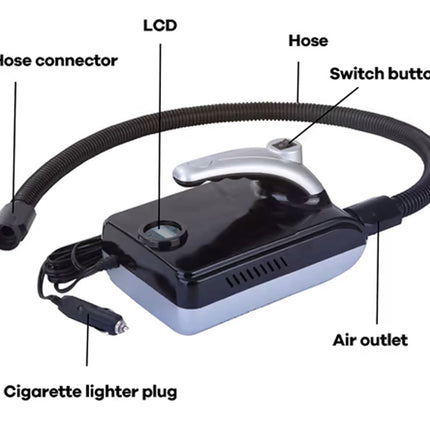 Diagram of a device with labeled parts on a white background