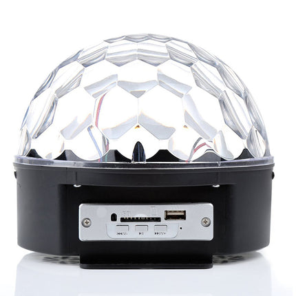 Dj disco ball with control panel on a white background