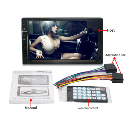 Car Stereo Bluetooth 7" - Touchscreen MP5 Player Radio| 1080P Mirror Link Handsfree USB AUX SD Steering Wheel Control