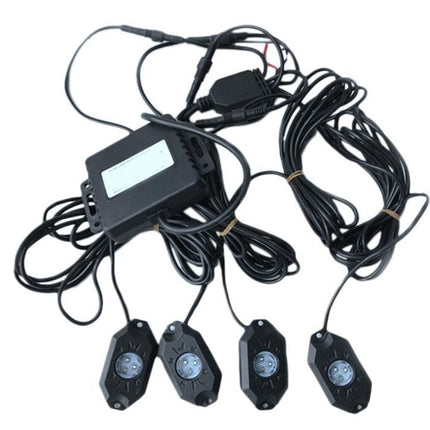 Electrical system with multiple components on a white background