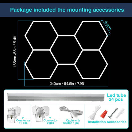LED Garage Lights 26000LM Bright Ceiling Light