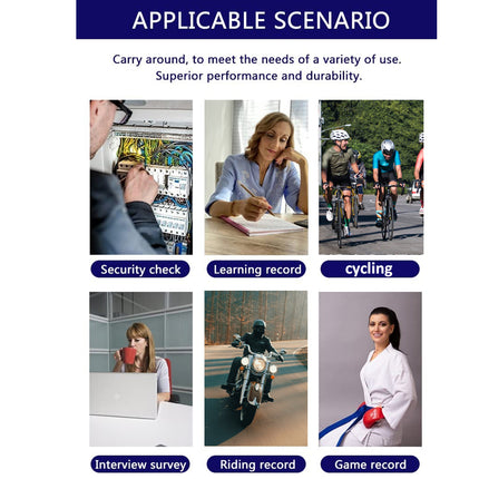 Body Worn Camera 1080P - WiFi Night Vision Waterproof| Rechargeable 150° Wide Angle Audio Loop Recording App Control