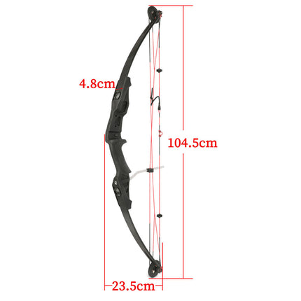 Black bow with measurements on a white background