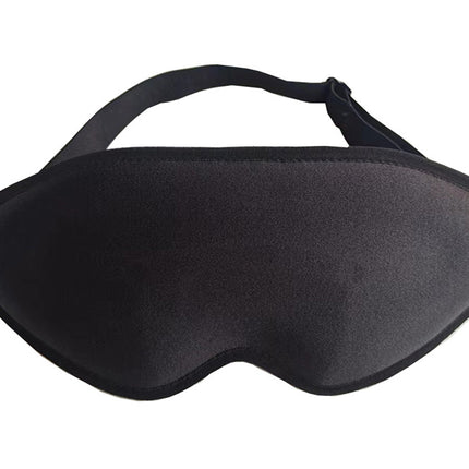 Black sleep mask on a white background