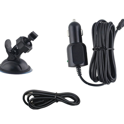 Car charger with suction cup and cable on a white background
