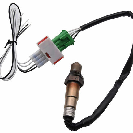 Car oxygen sensor with wiring on a white background