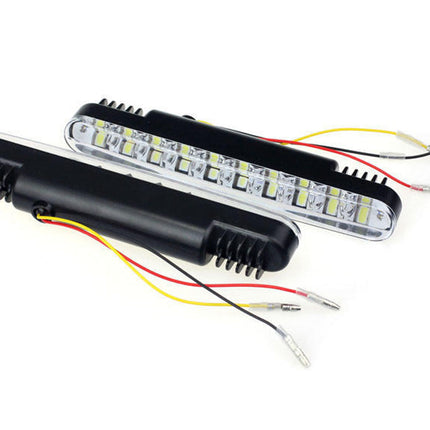 Car LED Daytime Running Light Bar Fog DRL light + Turn Signal