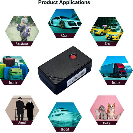 Product application scenarios with icons labeled 'Student', 'Car', 'Taxi', 'Trunk', 'Truck', 'Aged', 'Boat', and 'Pets'.