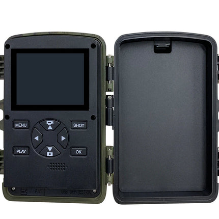 Black electronic device with control panel on a white background