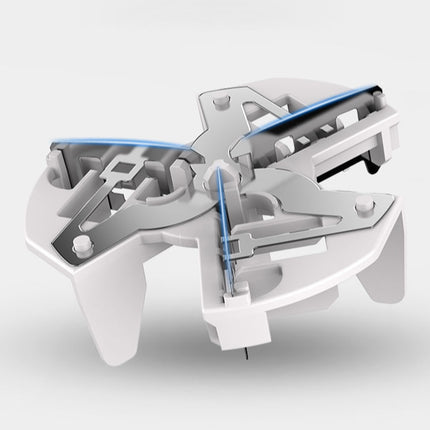 Close-up of a mechanical component on a white background