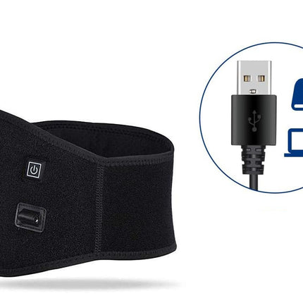 Adjustable Heated Back Brace for Pain Relief