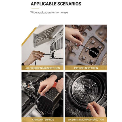 Scenarios of inspection and maintenance activities with text 'Applicable Scenarios' and 'Wide application for home use'.