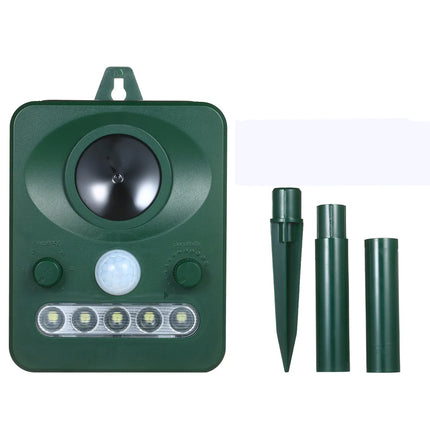 Solar Ultrasonic Animal Repeller PIR Dog Cat Scarer Repellent