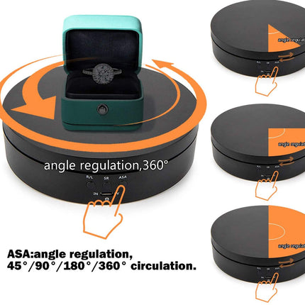Electric Rotating Turntable Display for Jewelry, Watches