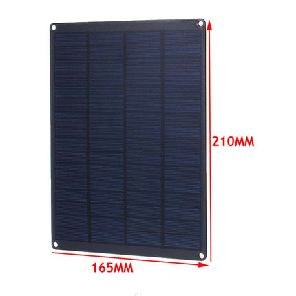 Solar panel with dimensions labeled on a white background
