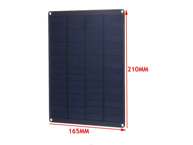 Solar panel with dimensions labeled on a white background