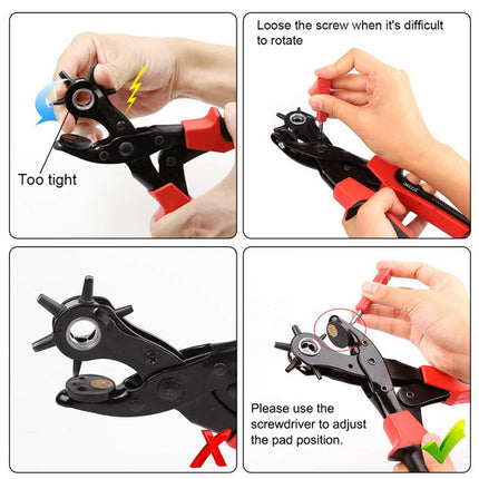 Belt Hole Revolving Punch Plier |  NZ Sale
