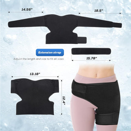 Knee Shoulder Hip Ice Pack Wrap for Hot/Cold Therapy